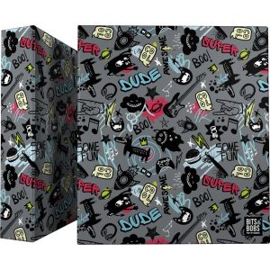 CARPETA A4 4 ANILLAS 40MM FORRADO B&B AWESOME 26