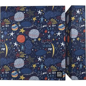 CARPETA A4 4 ANILLAS 40MM FORRADO B&B PLANETS 26