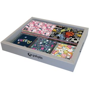 EXPOSITOR 12 CUADERNOS A6-A7 SURTIDO BITS&BOBS 26