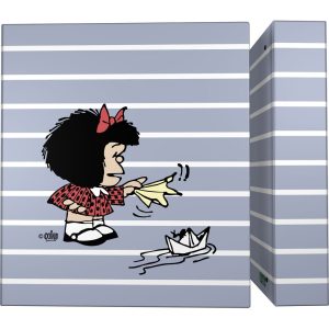 CARPETA A4 4 ANILLAS 40MM FORRADO MAFALDA BOAT 26