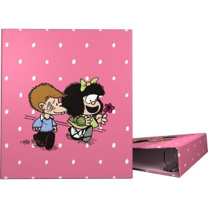 CARPETA A4 4 ANILLAS 40MM FORRADO MAFALDA FRIENDS 26