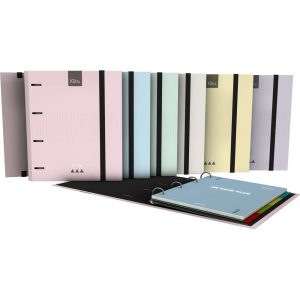 CARPEBOOK A4 4 ANILLAS 35MM KURU4 VERDE MINT SOFT