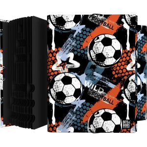 CARPETA CLASIFICADORA FORRADA SOLAPAS B&B WILD FOOTBALL 26