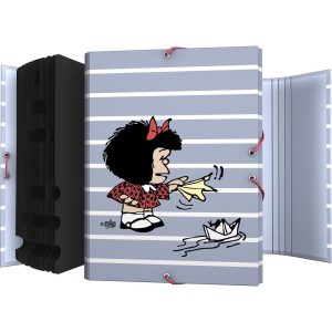 CARPETA CLASIFICADORA FORRADA SOLAPAS MAFALDA BOAT 26
