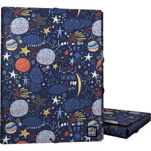 CARPETA 3 SOLAPAS FORRADA B&B PLANETS 26