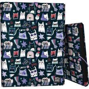 CARPETA 3 SOLAPAS FORRADA B&B MIAU 26