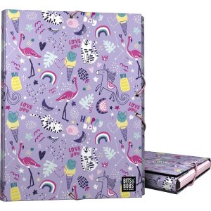 CARPETA 3 SOLAPAS FORRADA B&B HAPPY 26