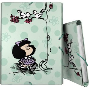 CARPETA 3 SOLAPAS FORRADA MAFALDA KISS 26